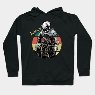 Cool Retro Knight: Justice Hoodie